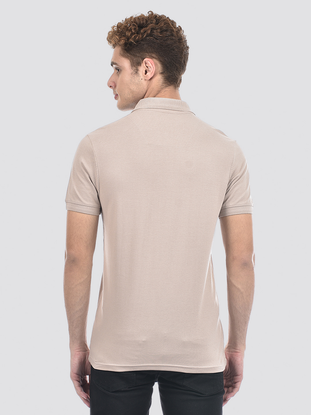 Numero Uno Men Beige Polo T-Shirt